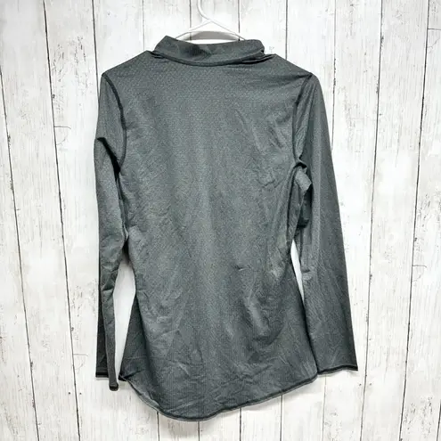 REI Coop Quarter Zip Women Size Small Long Sleeve 1/4 Zip Athletic Gray Outdoor
