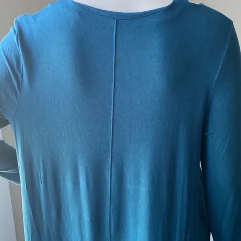 Tahari Cutout Teal Tunic