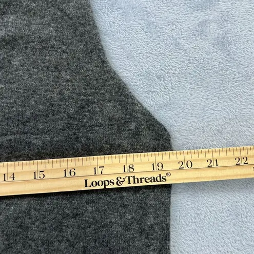 Adrienne Vittadini Studio Women's Wool & Cashmere Vest Button Up Pockets Gray XL