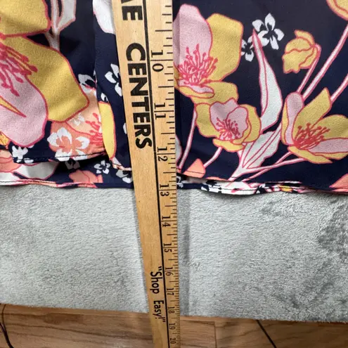 Julia Jordan Dress Floral Midi Career Casual Party Sundress Blue Pink Size 10