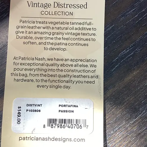 Patricia Nash Portifina Frame Passion Leather Crossbody Bag