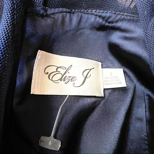 Eliza J Lace Overlay Formal Maxi Dress