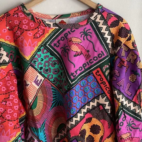 Farm Rio The Dotted Patch Scarf Sweatshirt