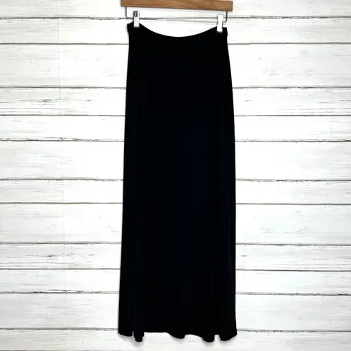 Susana Monaco Black A-line Maxi Skirt Size Medium