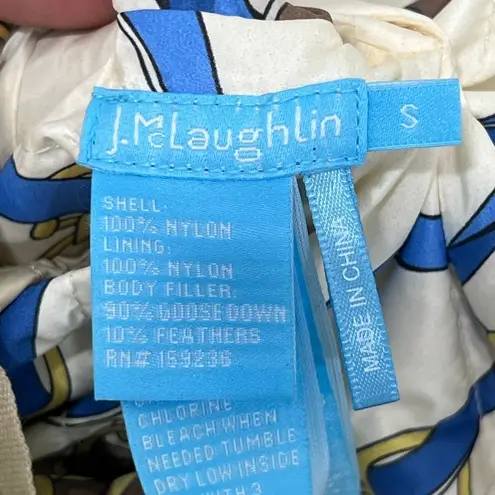 J. McLaughlin  Tahoe Vest NWT $228 Small Reversible Fairfax Crest Down Zip Tan - Image 6