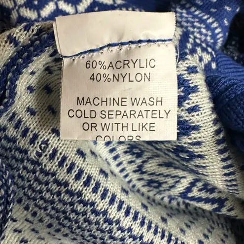 Jon & anna Vintage Nordic Blue White Sparkly Buttons Cardigan Size 3X