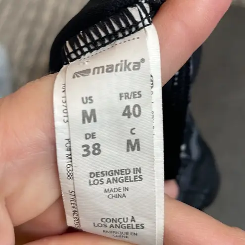 Marika Sport Marika Women’s Nalani Athletic Unpadded Lightweight Geometric Print Sports Bra M