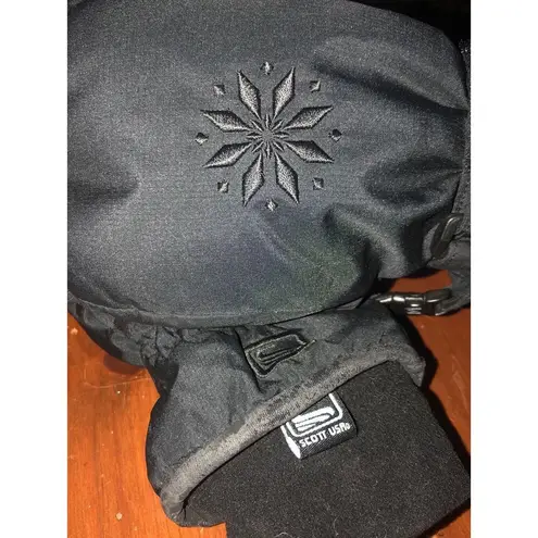 Scott primaloft mittens with finger bays black size small