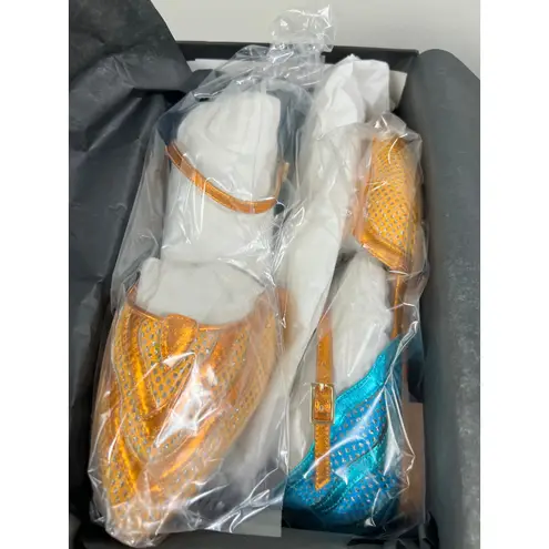 Dream Walkers Kusama Orange 38 Women's Flats Handmade in Spain Size 7.5