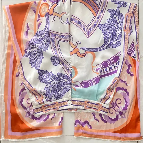 Her bottari boho print palazzo Wide Leg pants bohemian Women's NEW Purple