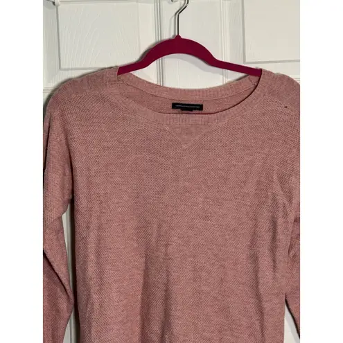 American Eagle  Outfitters Women's Waffle Knit Shirt, Mauve, Pink, XS, Flaw
