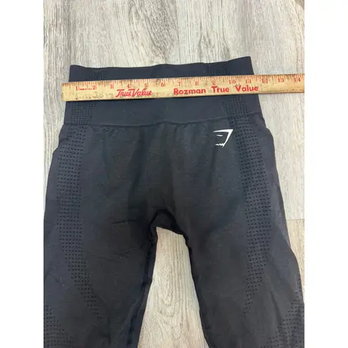 Gymshark ‎ Vital Seamless High Waisted Workout Leggings Marble Black Size Small
