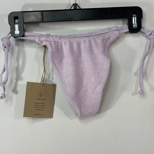 Stone Fox Swim Stone Fox SWIM AURA BOTTOM in Orchid Petal Terry Medium NWT