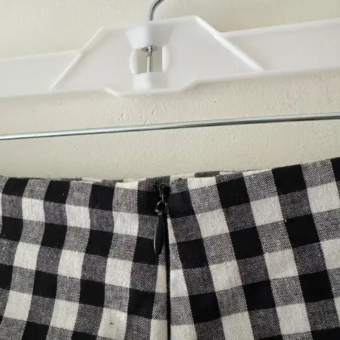 superdown  | Revolve Dora Gingham Zip Pants Black White Tailored Crop Ankle Fit - Image 8