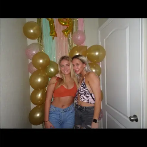 Pretty Little Thing  orange crop top - Image 2