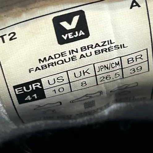 VEJA white gold lace up low top shoes sneakers