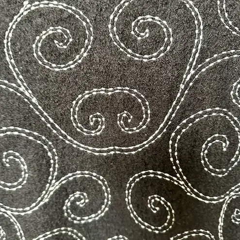 Icelandic Design wool black swirl button down sweater/jacket Size L