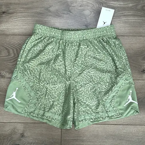 Jordan Nike  Diamond High Rise Green Basketball Gym Shorts Size Small