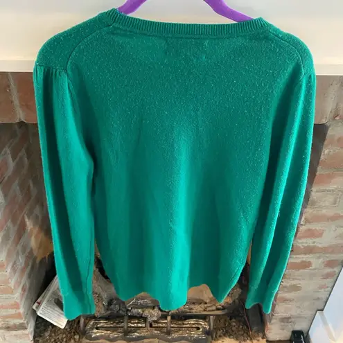 Banana Republic  x Filpucci Green Merino Wool & Cashmere Blend Crewneck Sweater S