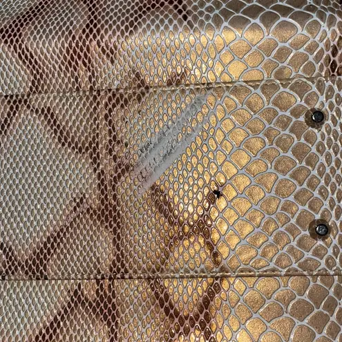 Miche Python Snake Skin Animal Print Shell Brown