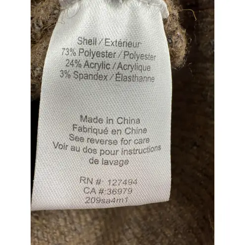 Heartloom Sweater Womens Knit Crewneck Long Sleeve Brown Pullover Size Medium