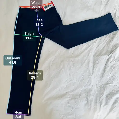 matty m Black Pull-On Straight Leg Pants Women’s Size M Stretch Comfort Fit New