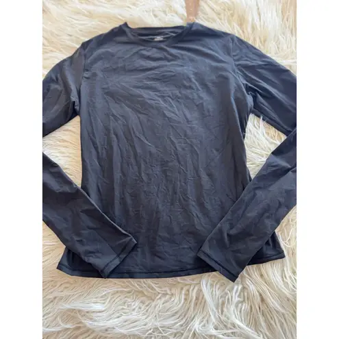 SKIMS Fits Everybody Long Sleeve T-Shirt Onyx Size Medium