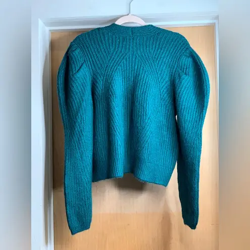 Design History Emerald Green Button-Up Knit Cardigan. Size-Large