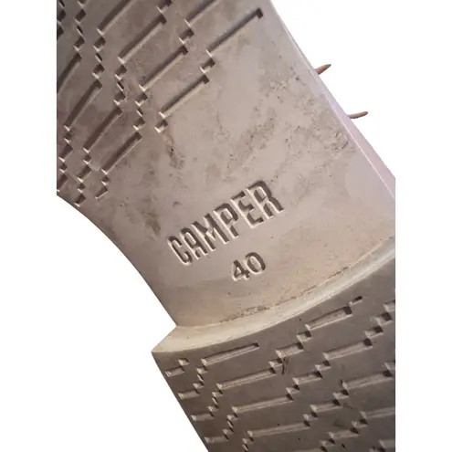 Camper Oxford Shoes Tan Leather Lace Up Flat EU 40 Size 9.5