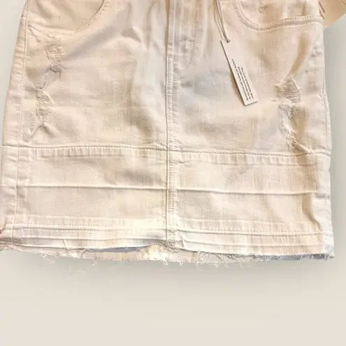 J Brand  | Leila Mid Rise White Denim Pencil Skirt | Size 26