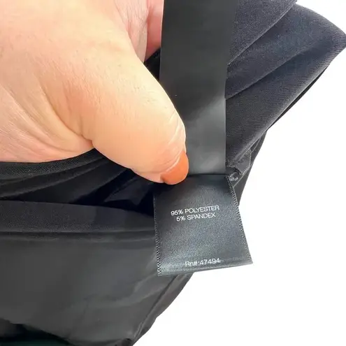 Norma Kamali Norma Kamali Spat Leggings in Black Flare Front Slit Stretch Size XL