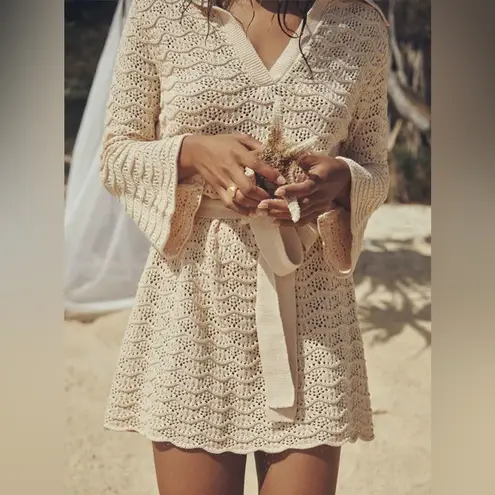 Spell & The Gypsy Collective Spell Road to Paradise Crochet Knit Mini Dress