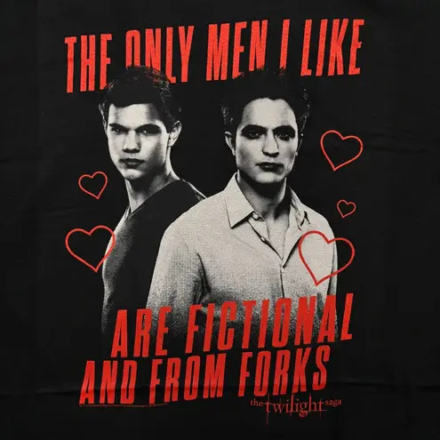 Twilight New Moon Edward vs Jacob T-Shirt Size Extra Large