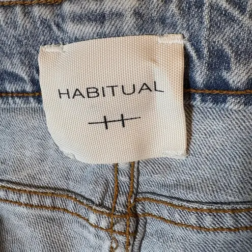 Habitual Denim High Waisted Straight Leg Jeans Pacific Wash Size 4/27