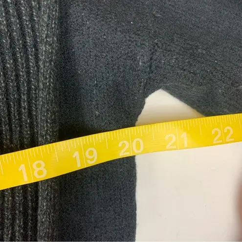 Allbirds women's small the cardi long wool open Black Open Front Cardigan sweate