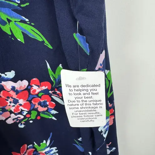 Woman Within NWT Floral Tunic Top Size
26/28 Navy Boho Flowy Cottage Comfy