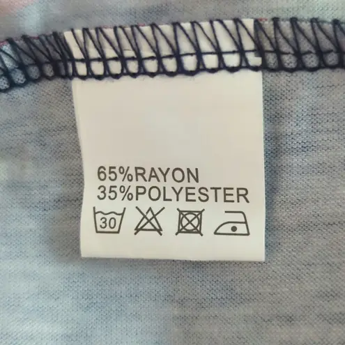 Qearal Navy Multicolor Floral Tiered Dress XXL NWT Coastal Bohemian Blue