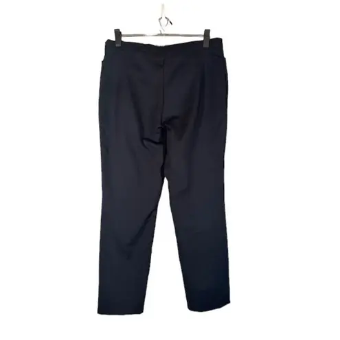 Akris Punto Black Cotton Blend Plain Dressy Slacks Trousers Pants Women Sz 10