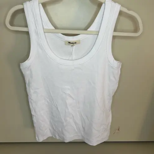 Madewell  NWT Scoop Neck Regenerative Cotton Rib
Tank size small