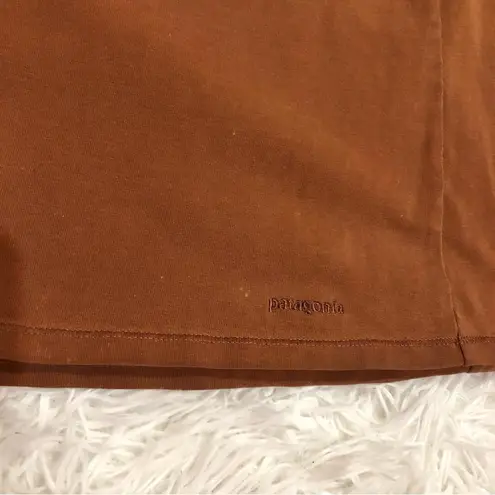 Patagonia  Stretch Organic Cotton skirt Brown orange medium