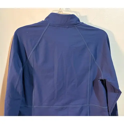 J. Jill Blue Fit Out & About Shirttail Jacket Size Small