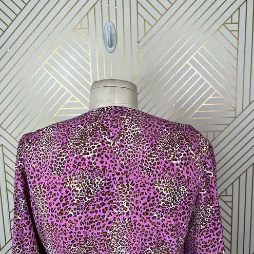 Baum Und Pferdgarten Miandah Blouse Fuchsia Leopard Size 36 / US 6 Pink