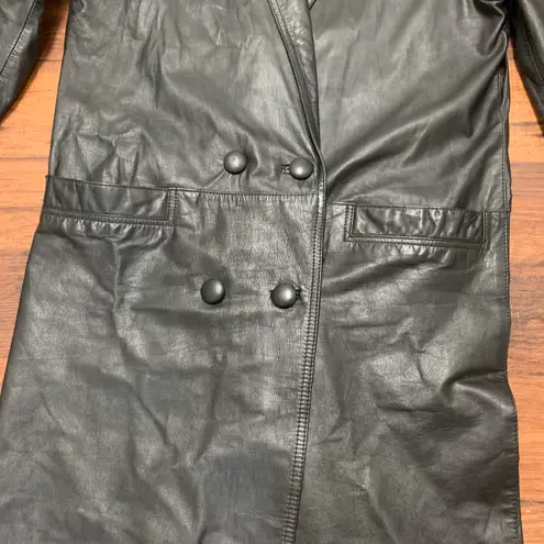 Westview Womens Genuine Leather Black Jacket Size M, , Trench Coat, Made In Korea