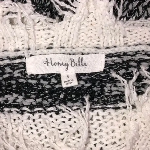 Honey Belle  small adorable boho fringe sweater