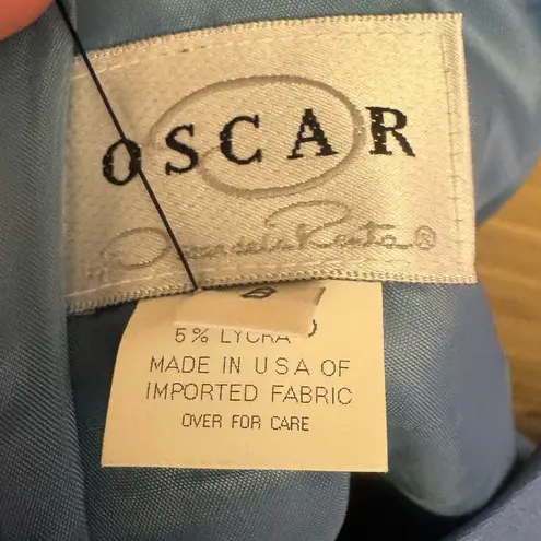 Oscar de la Renta NWT Size 8/M Wool Blend Sheath High Neck Knee Length Dress