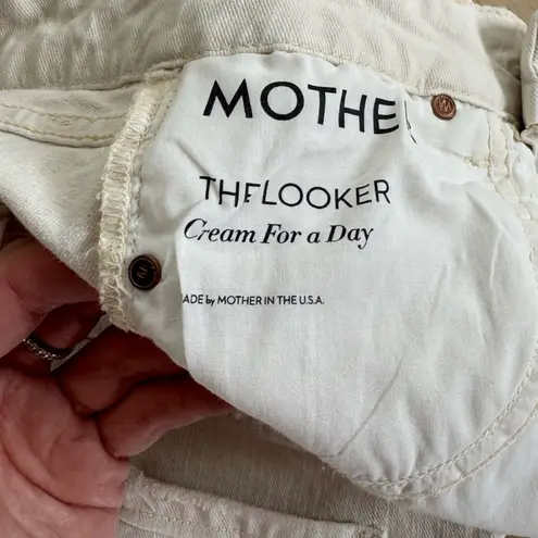 MOTHER The Looker Cream For A Day Jeans Size 24