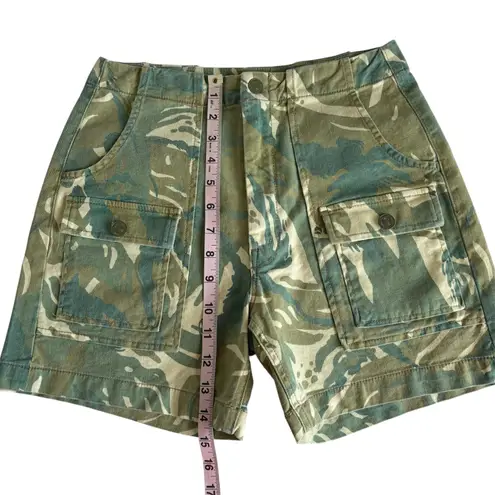 Mother The Rambler Camo Patch Pocket Cargo Utilitarian Shorts Women’s Size 27 Green