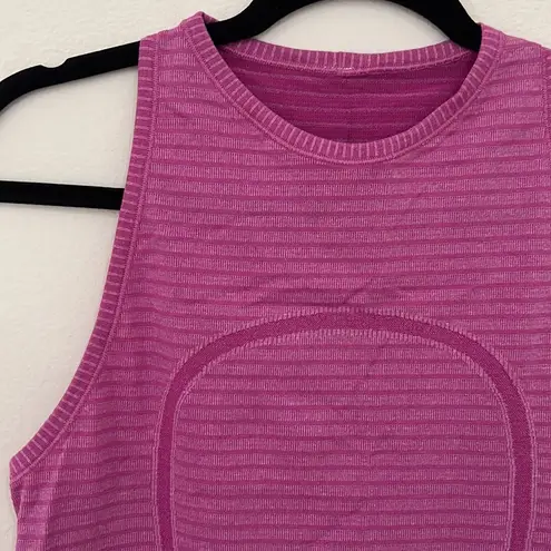 Lululemon Magenta High Neck race tank