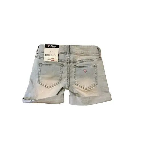 Guess  Denim Jeans Cassandra Bermuda Shorts‎ Women's Size 24 Light Wash