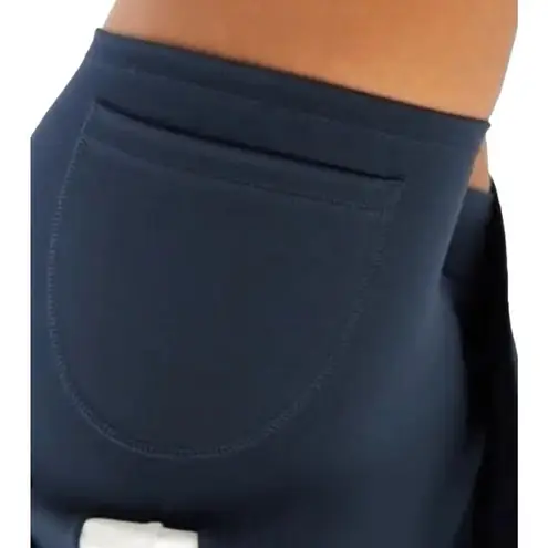 We Wore What Revolve Tennis Active Skort Blue Optic White Size XS NWT